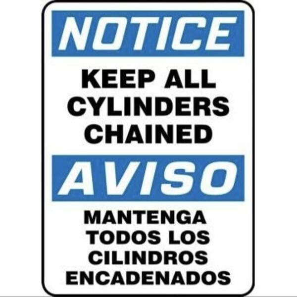 Accuform BILINGUAL OSHA NOTICE Safety Sign KEEP SBMCPG825VP - main